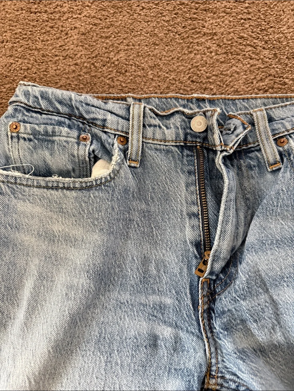 W29 L30 Levi's Light Blue Slim Straight Men's Jeans